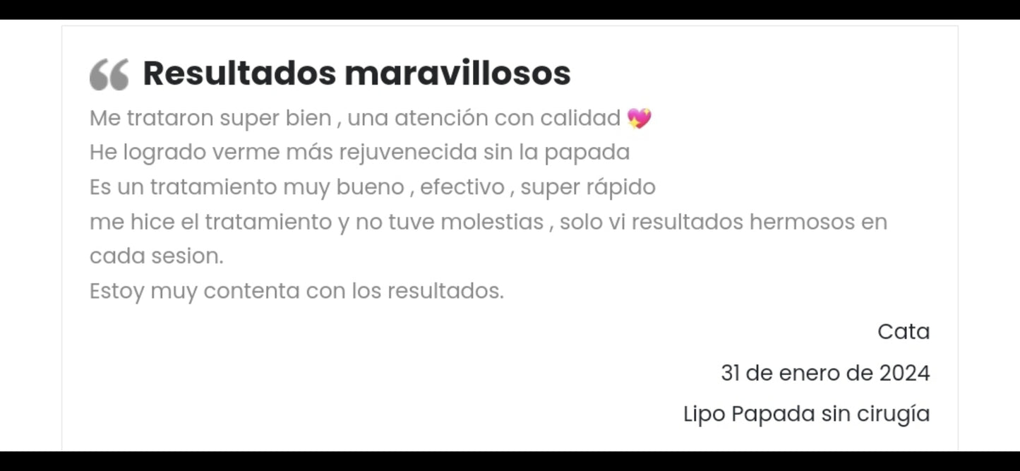Lipopapada enzimática sin Cirugía